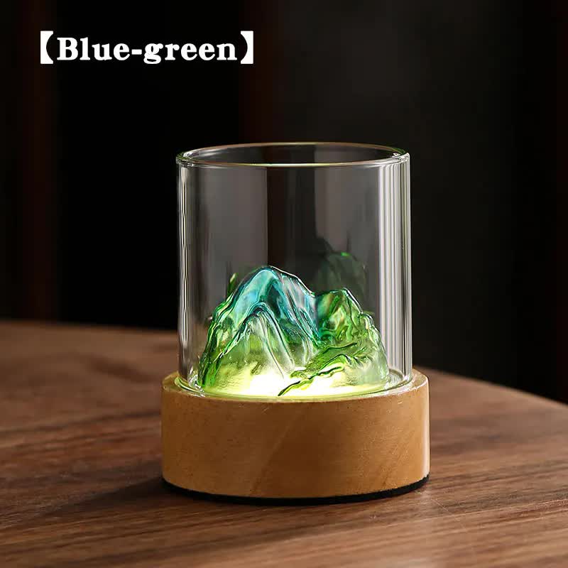 Alpine Glow – Glasberg Nachtlicht mit Touch-Steuerung - MYLUMI HOME -
