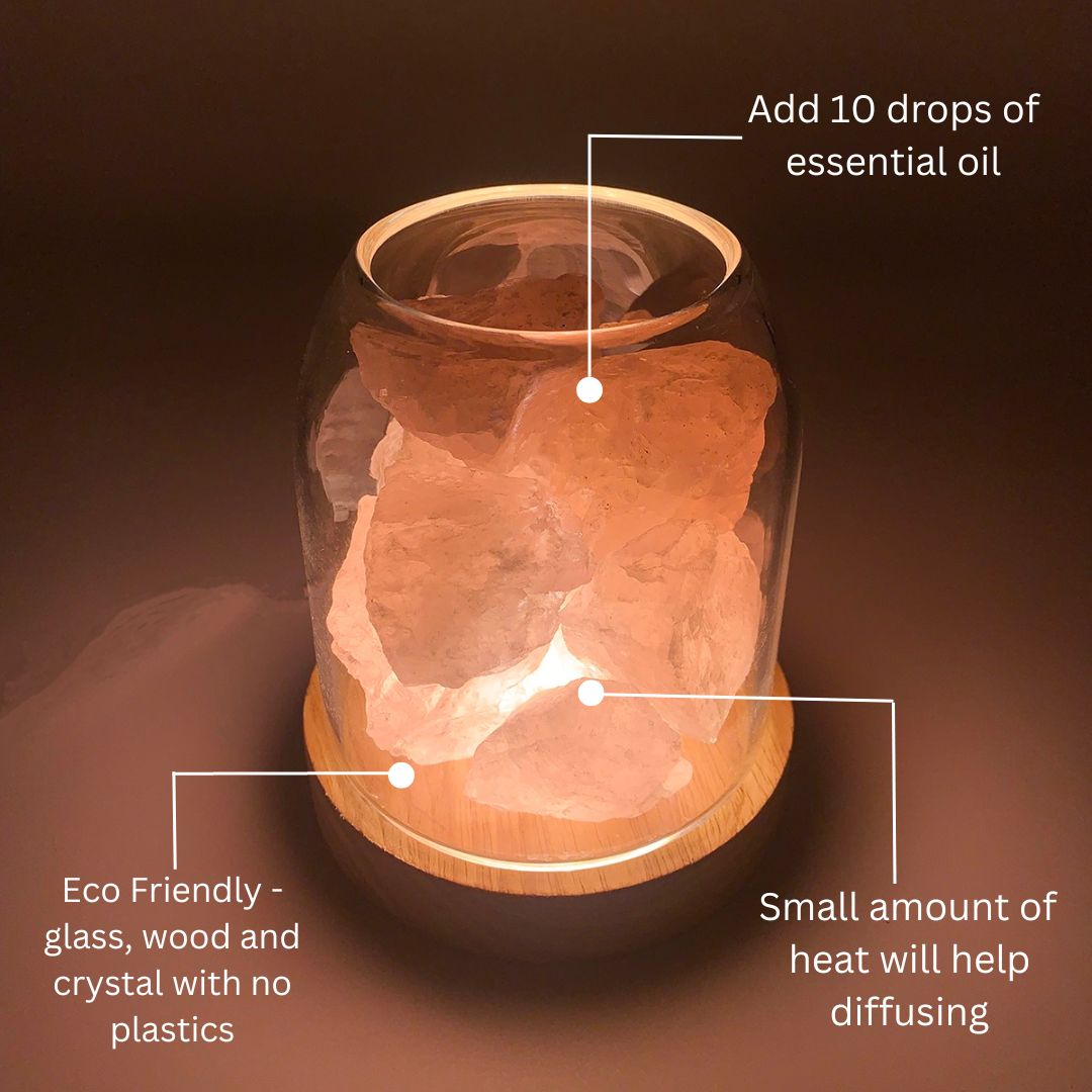 AURORA Natural Glow - Kristalllicht - LumiLights Estd. 2026 - Rose Quartz