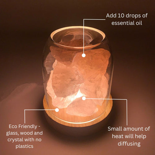 AURORA Natural Glow - Kristalllicht - LumiLights Estd. 2026 - Rose Quartz