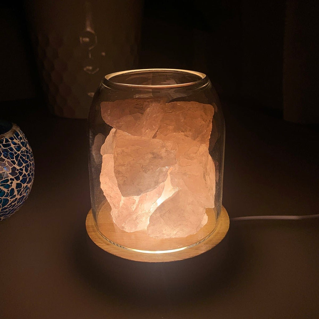 AURORA Natural Glow - Kristalllicht - LumiLights Estd. 2026 - Rose Quartz