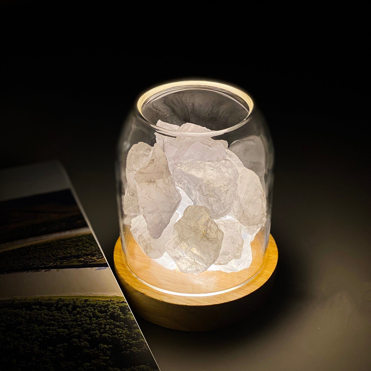 AURORA Natural Glow - Kristalllicht - LumiLights Estd. 2026 - Clear Quartz