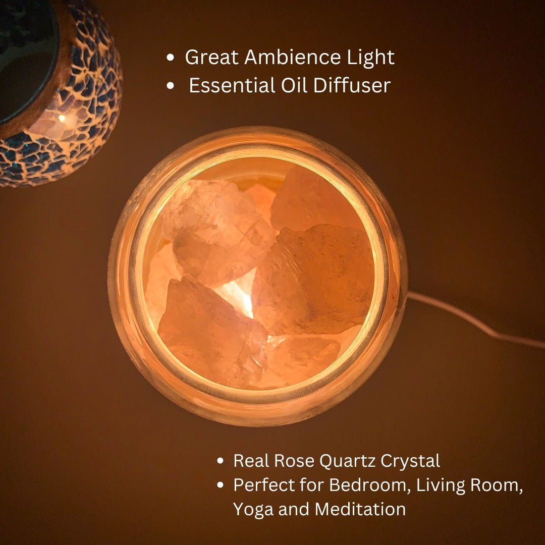 AURORA Natural Glow - Kristalllicht - LumiLights Estd. 2026 - Rose Quartz