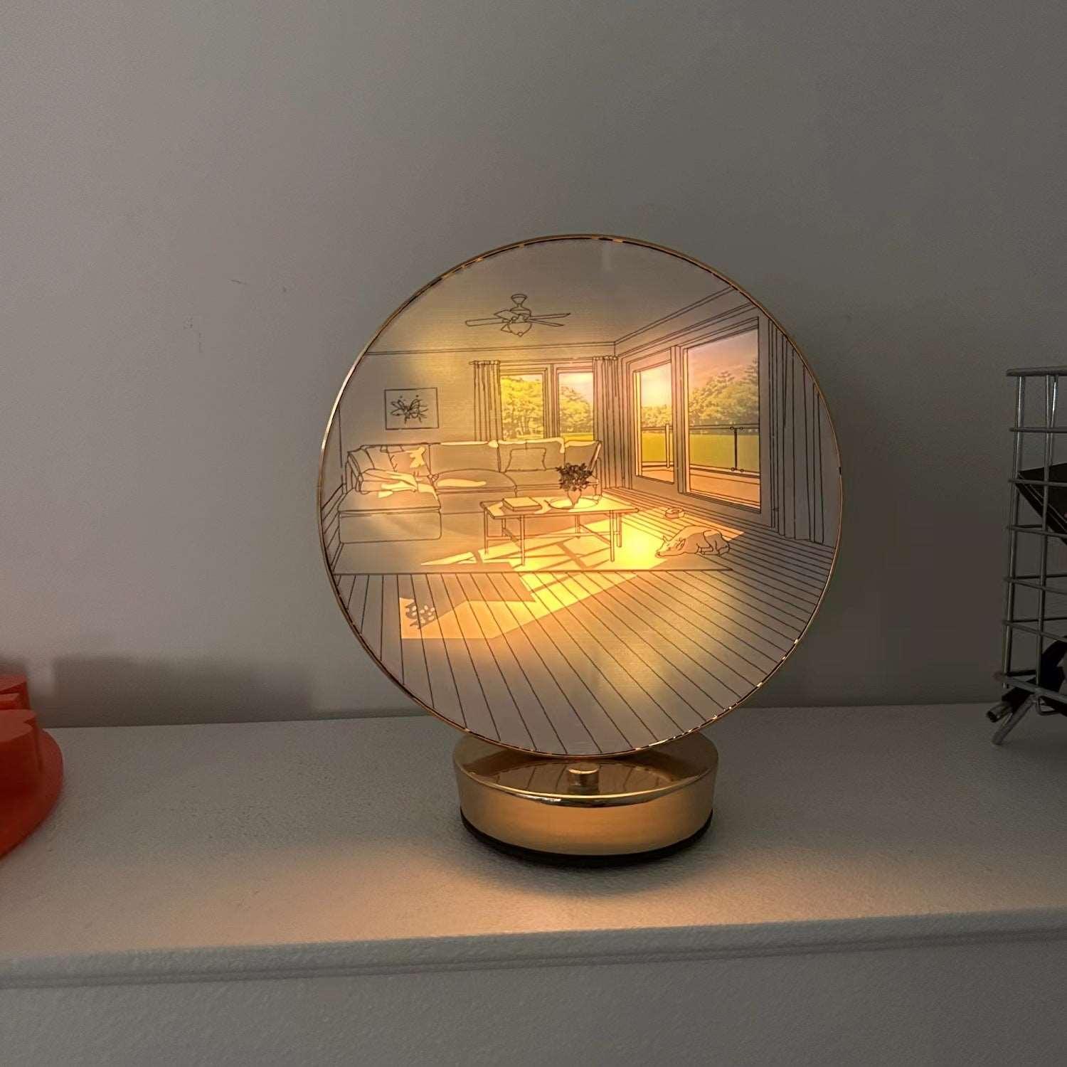 Golden Horizon - LED Kunstlicht - LumiLights Estd. 2026 - Touch Three Colors
