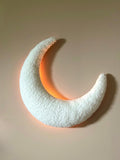 Moon Bouclé - Mondlicht Wanddeko - LumiLights Estd. 2026 - With LED light
