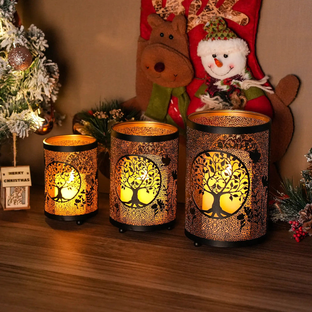 Stella Candle Glow – Dekorative Metalllaterne - MYLUMI HOME -