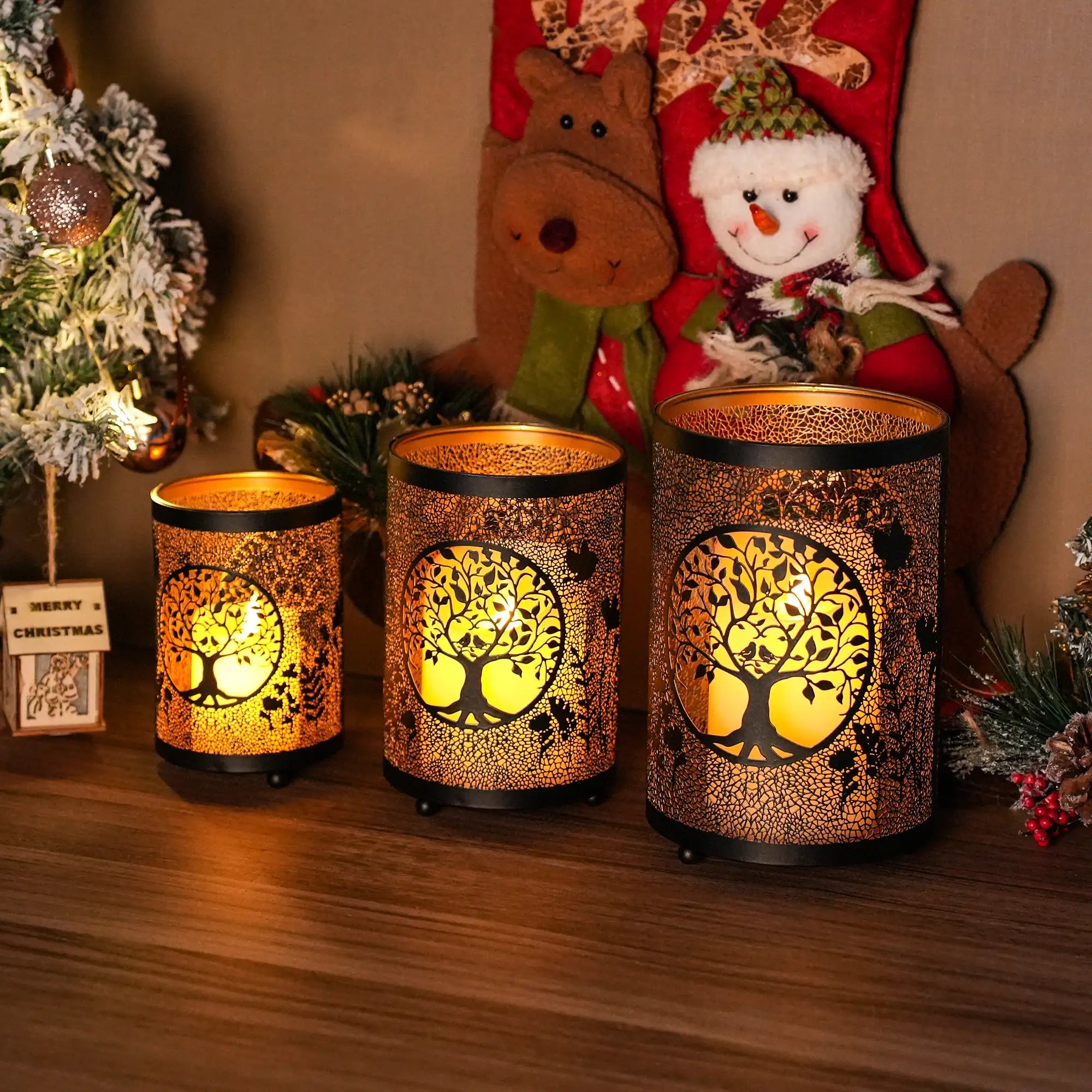 Stella Candle Glow – Dekorative Metalllaterne - MYLUMI HOME -