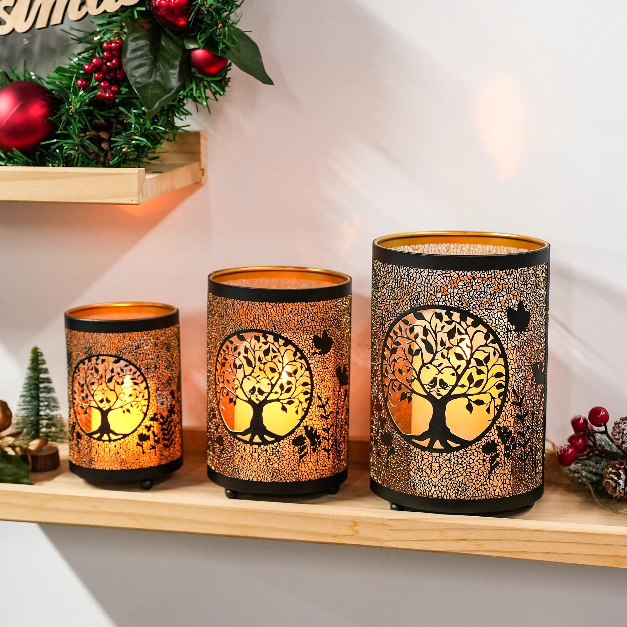 Stella Candle Glow – Dekorative Metalllaterne - MYLUMI HOME -